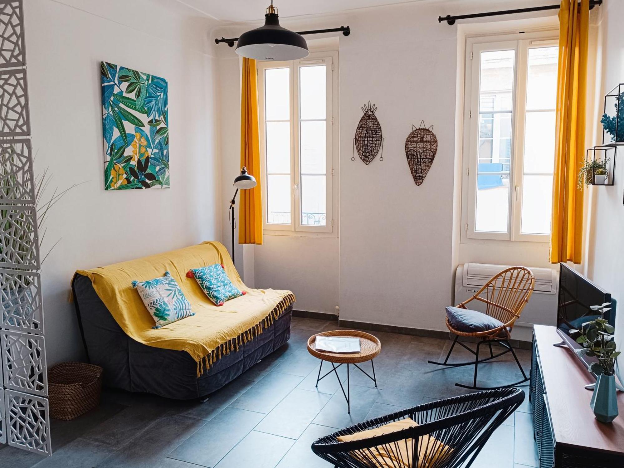 Ferienwohnung Grand 2 Pieces Renove Climatise, Vieil Antibes, Proche Port Exterior foto