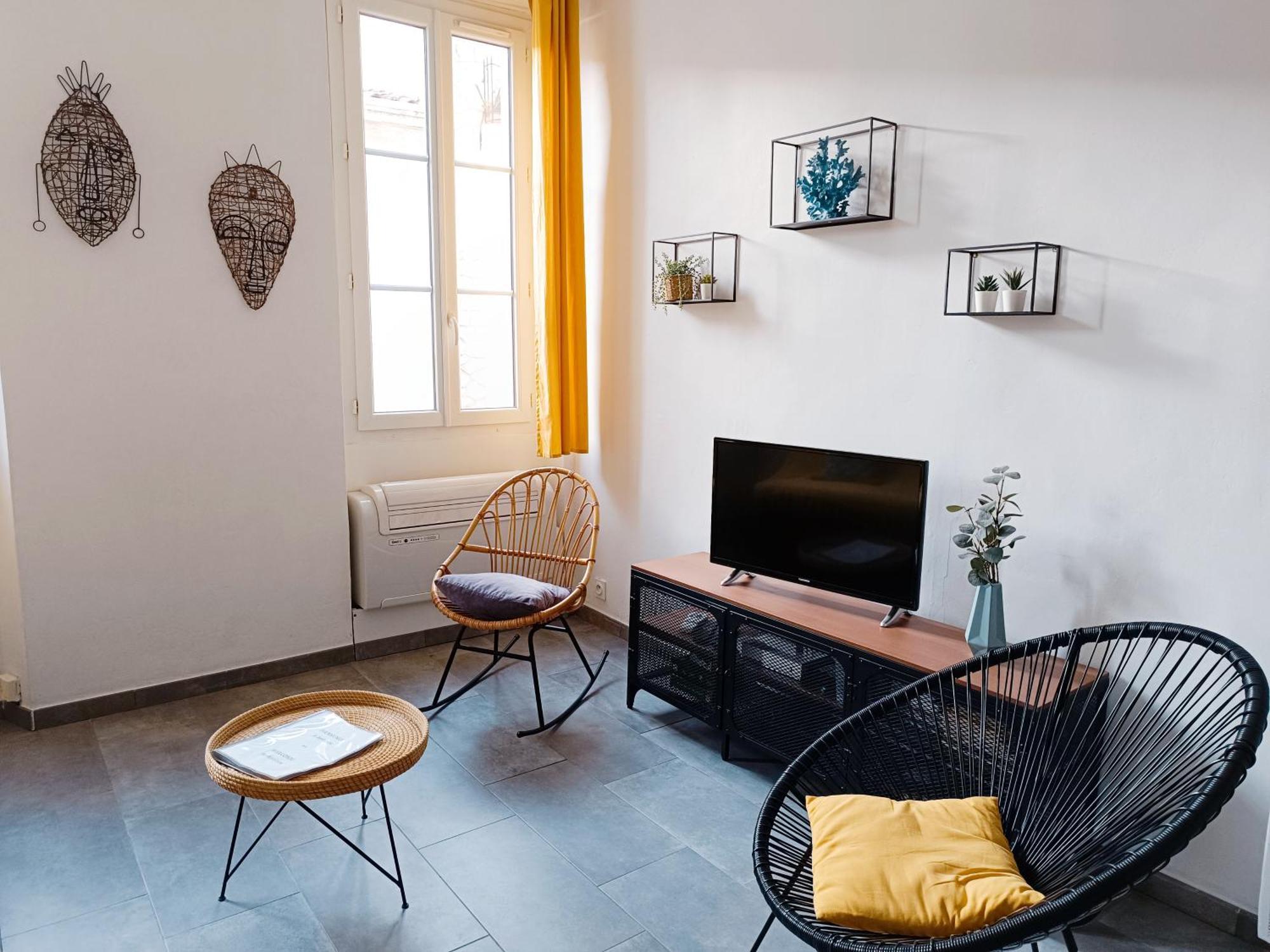 Ferienwohnung Grand 2 Pieces Renove Climatise, Vieil Antibes, Proche Port Exterior foto
